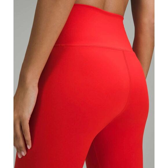 EUC Lululemon Wunder Train High-Rise Crop 23” Leggings Hot Heat Red Size 2 Train - Picture 8 of 15